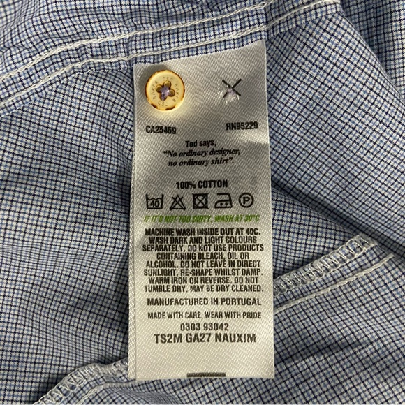 TED BAKER - Blue Collar Shirt - Picture 6 of 7